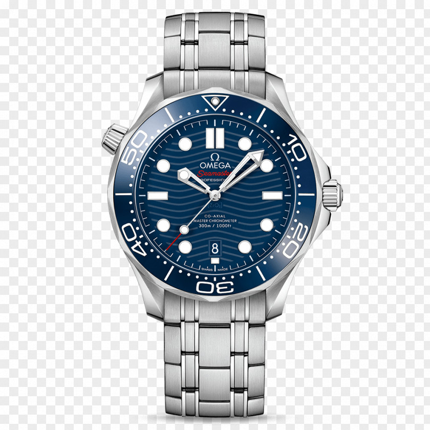 Watch Omega Speedmaster Baselworld Seamaster SA OMEGA Men's Diver 300M Co-Axial PNG