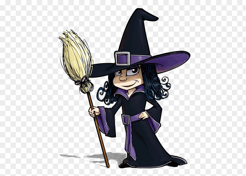 A Witch With Magic Broom On Hand Witchcraft Stock Photography Royalty-free Illustration PNG