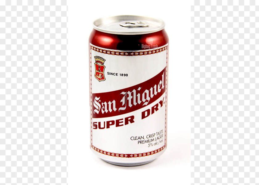 Beer San Miguel Aluminum Can Drink Philippines PNG