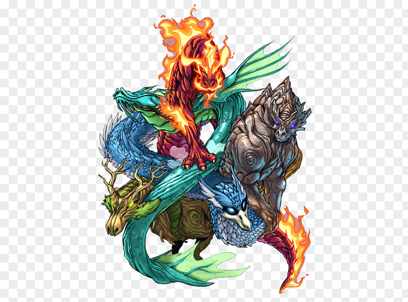 Dragon Mythology Elemental Classical Element Legendary Creature PNG