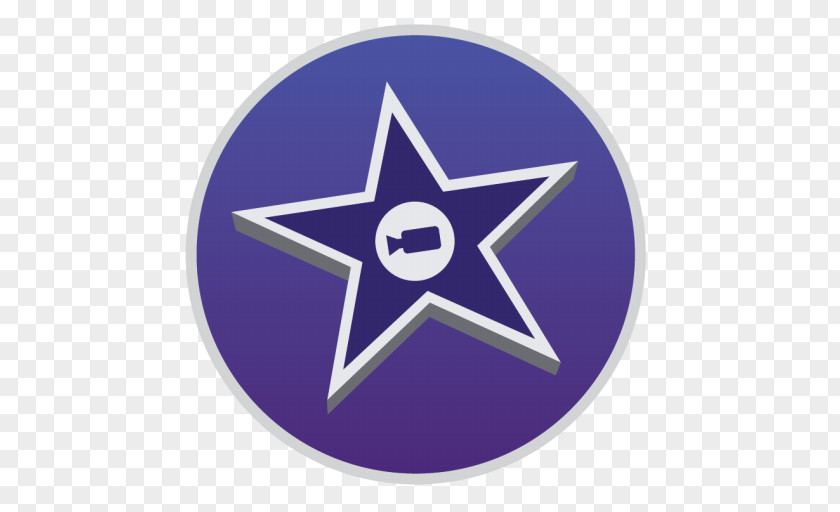 IMovie Electric Blue Emblem Purple Symbol PNG