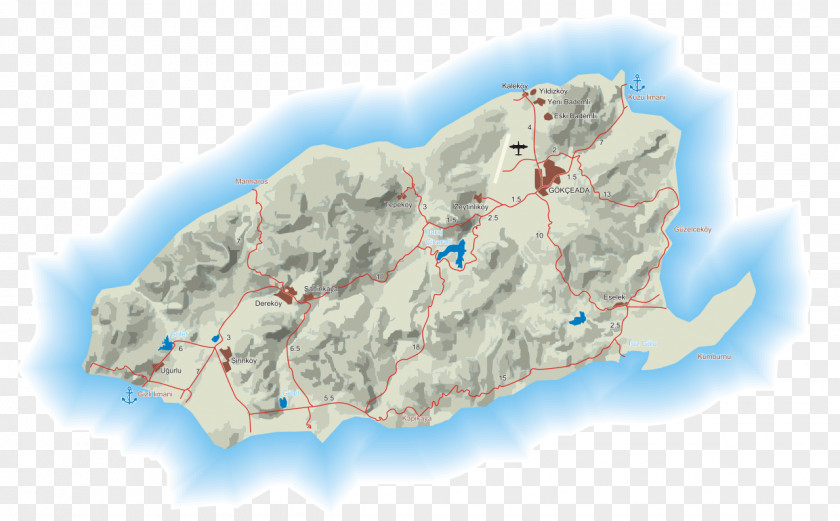 Map Island Wikipedia Gökçeada Wikiwand PNG