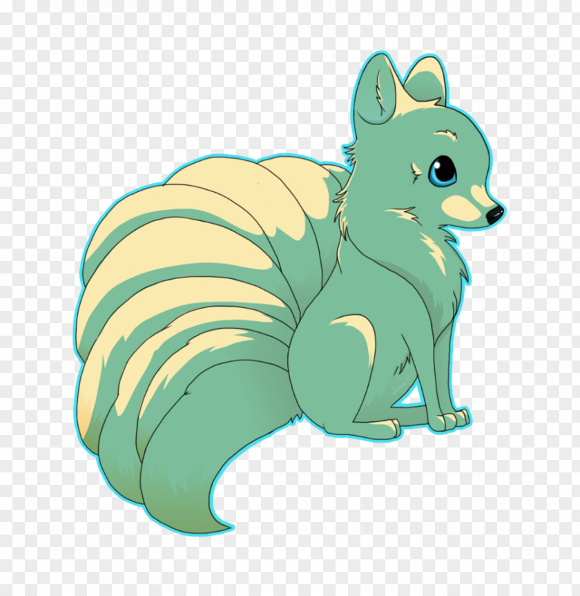 Nine Tails Red Fox Character Snout Clip Art PNG