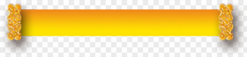 Chinese Style Gold Frame Yellow Rectangle PNG