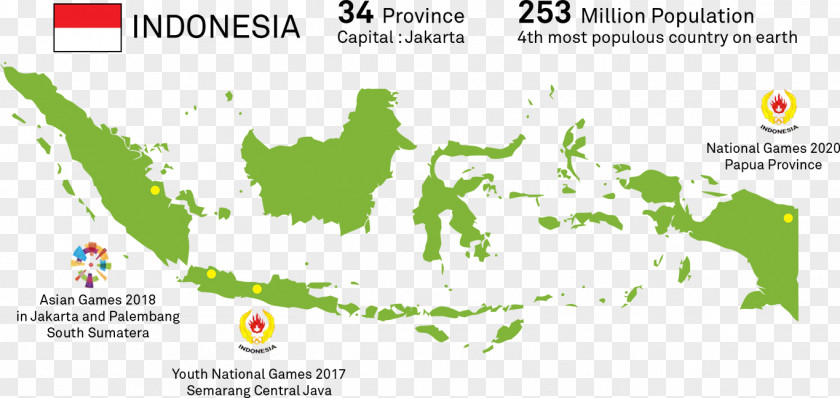 Indonesia Vector Map PNG