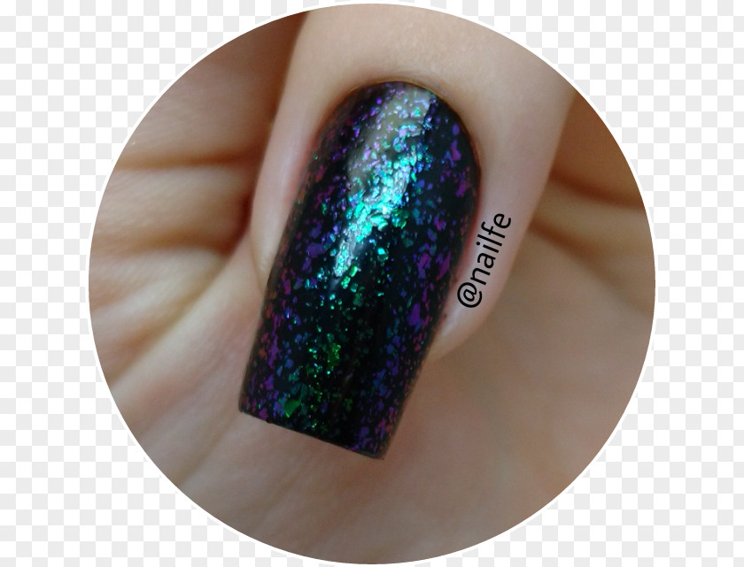 Nail Polish Art Purple Blue PNG