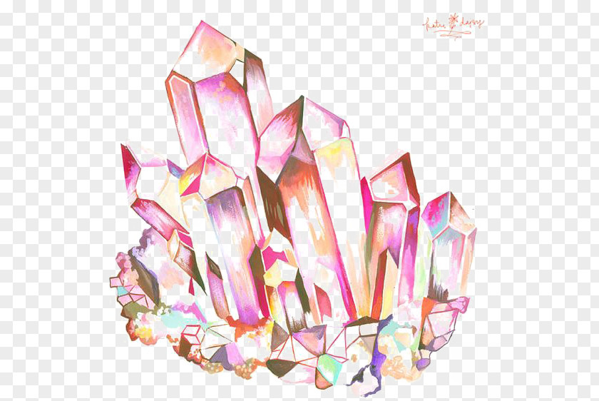 Ruby Geode Crystal Drawing Quartz Amethyst PNG