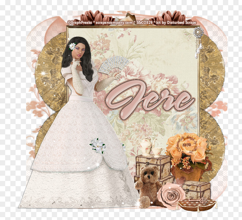 Wedding Bride Gown Picture Frames PNG