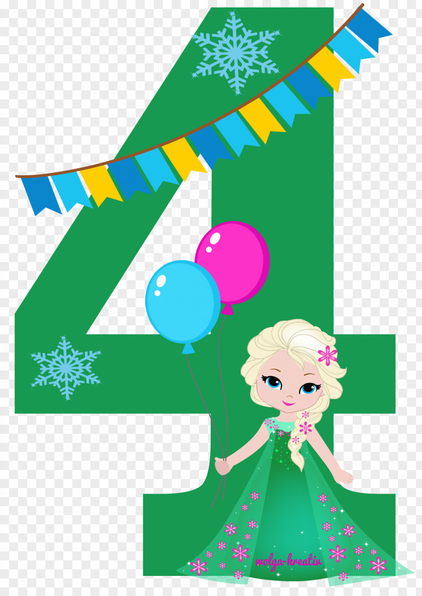 Birthday Blahoželanie Elsa Mädchen #4 PNG