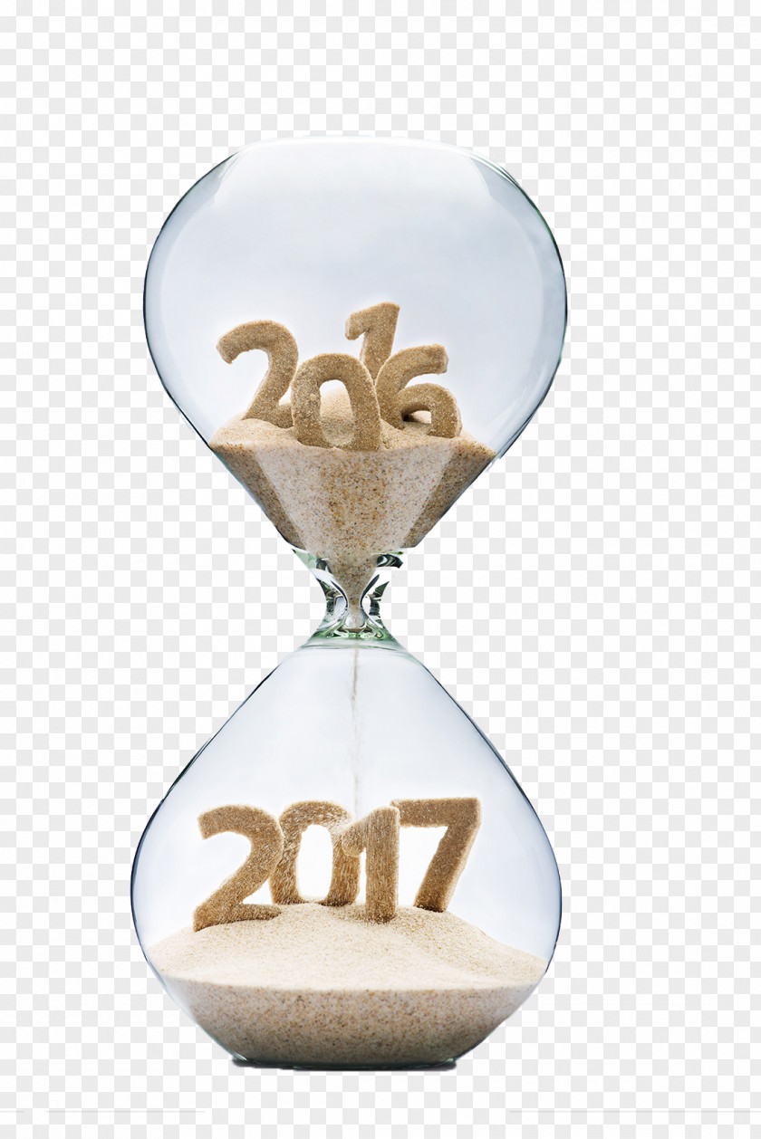 Hourglass 2017 New Year Stock Photography Royalty-free January PNG