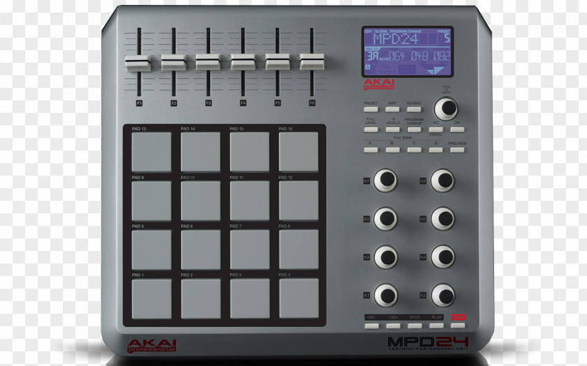 Musical Instruments Akai Professional MPD218 MIDI Computer Software PNG