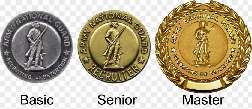 Badges National Guard Of The United States Army Uniform Service Recruiter PNG
