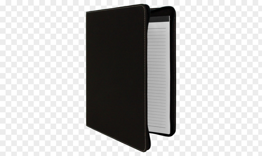Black Zipper Portfolio Book & Bible Cover Gift Notebook Award PNG