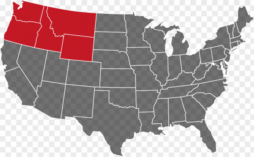 Pacific Northwest Southeast Vector Map PNG