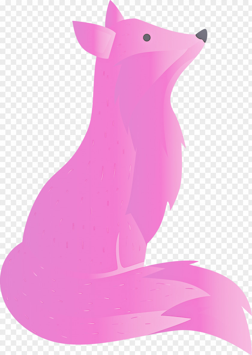 Pink Magenta Animal Figure Tail PNG