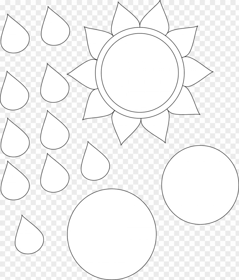 Flower Paper Common Sunflower Template Clip Art PNG