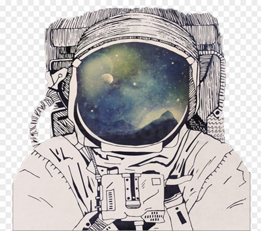 Astronaut Artist Drawing Printmaking PNG