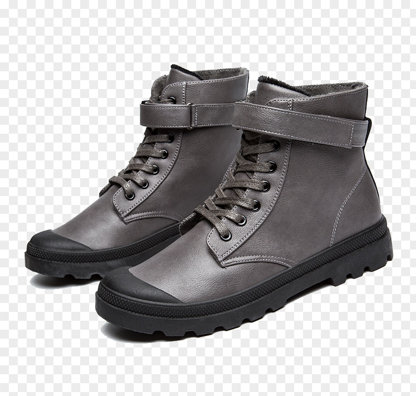Round Hiking Boots Gray Boot Fashion Shoe Footwear PNG
