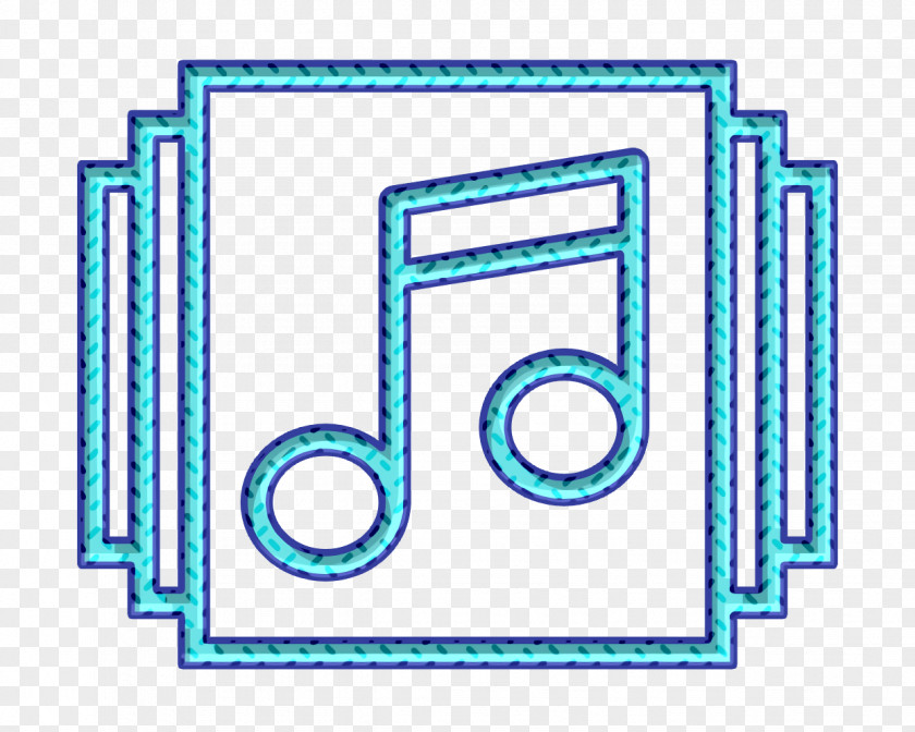 Rectangle Text Music Icon Essential Set Player PNG