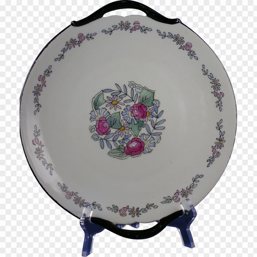 Hand-painted London Plate Platter Porcelain Tableware PNG
