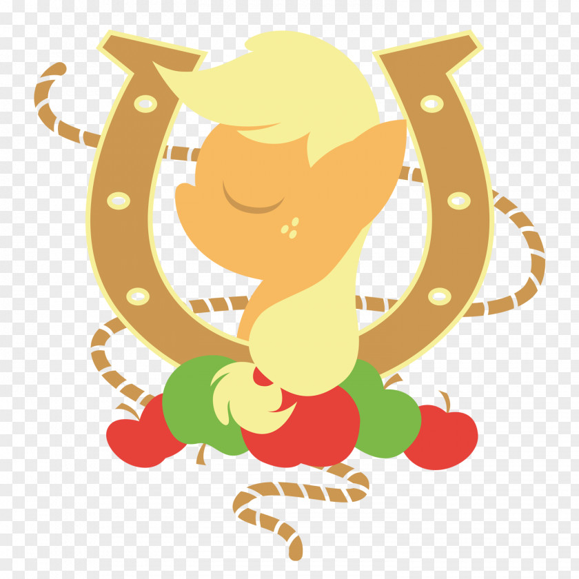 Horseshoe Applejack Rainbow Dash Pony Horse PNG