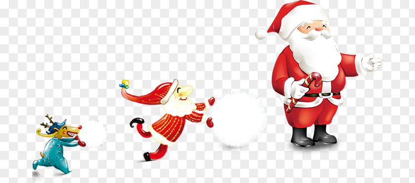 Lovely Santa Claus Rudolph Reindeer Christmas PNG