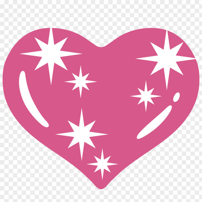 Sparkles Emoji Android Heart Unicode PNG