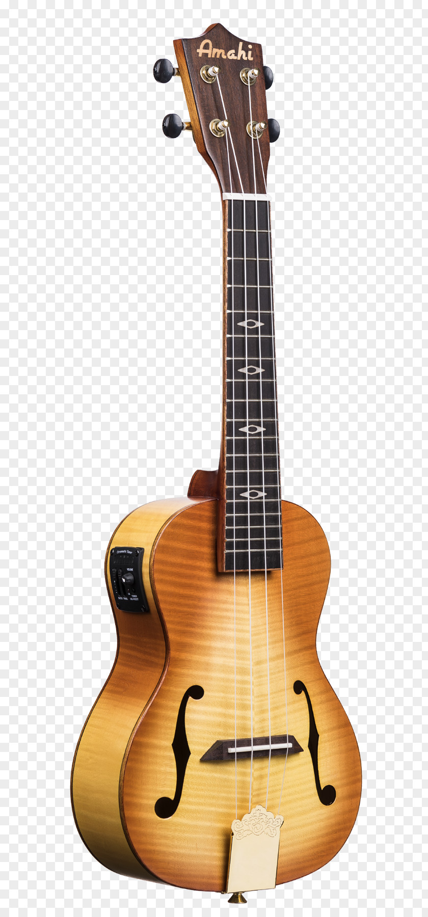 Suzuki Electric Ukulele Archtop Guitar Flame Maple Acoustic PNG