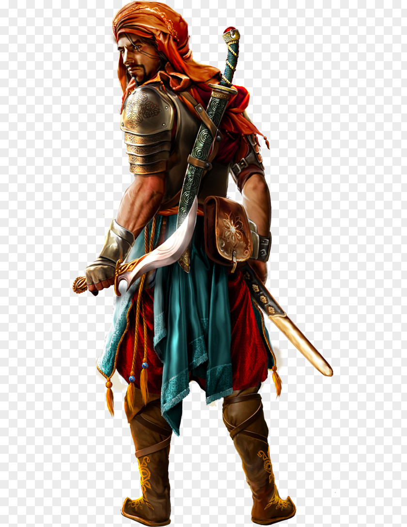 Warrior Sinbad Fighter Character Arabs PNG