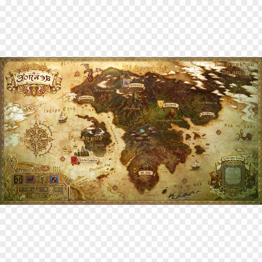 World Map Final Fantasy XIV: Stormblood XV Of PNG