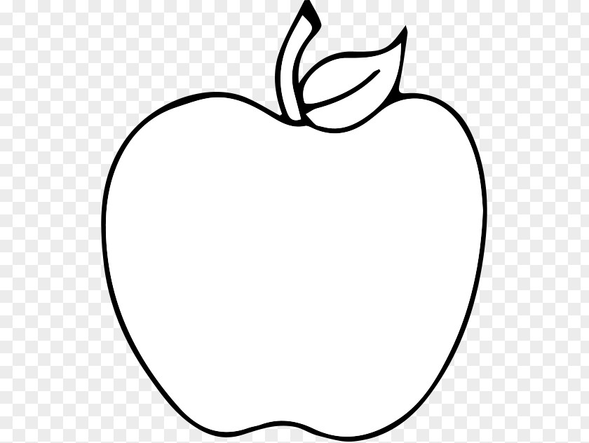 Painted Apple Black And White Drawing Clip Art PNG