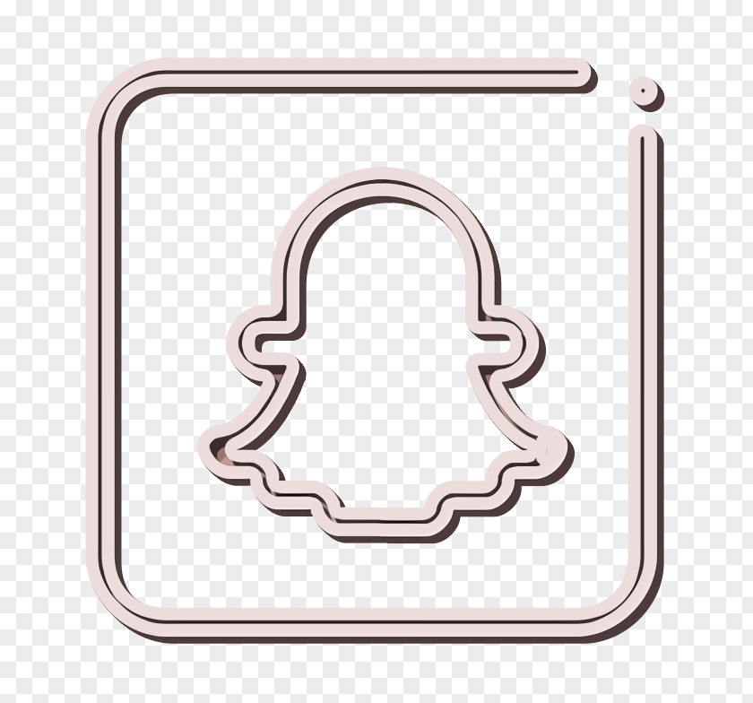 Rectangle Metal Social Media Icon PNG