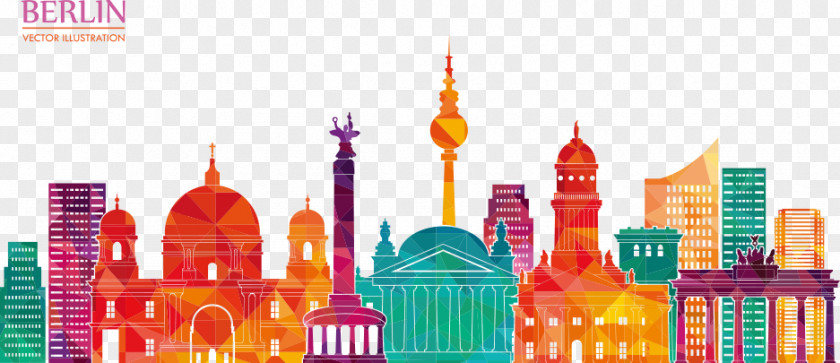 Berlin City Vector Illustration PNG