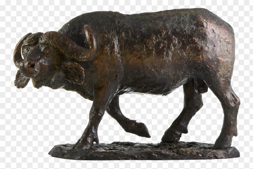 Bronze Sculpture Cattle African Buffalo PNG