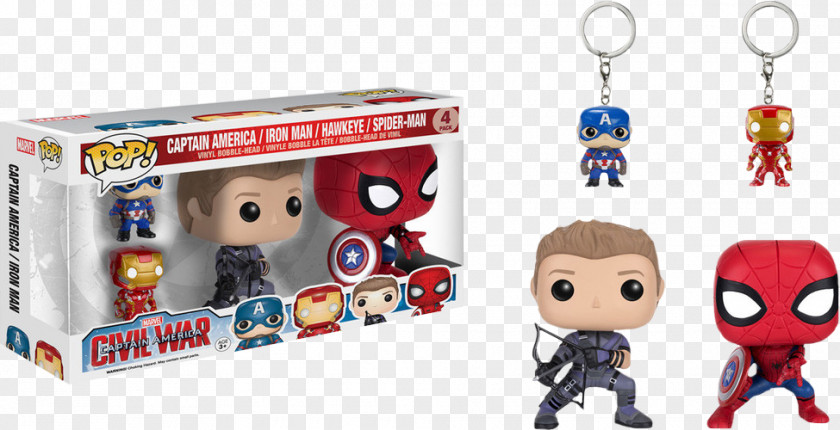 Iron Spider Man Spider-Man Captain America Crossbones Clint Barton Funko PNG