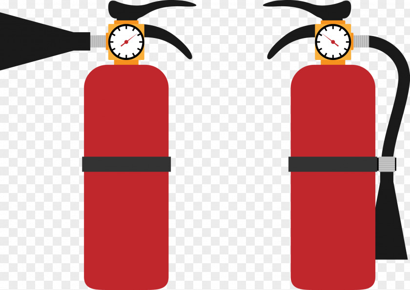 Vector Painted Fire Extinguisher Cartoon Clip Art PNG
