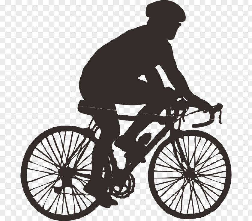 Bicycle Silhouette Figures Bus Cycling Racing Sport PNG