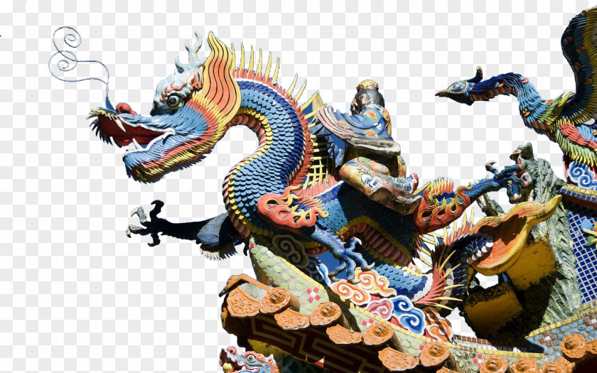 Colored Dragon Pattern China Chinese Culture Clip Art PNG