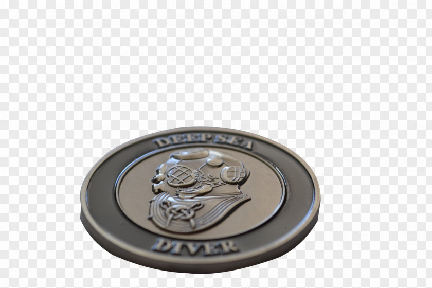 Diver Underwater Diving Down Flag Equipment Scuba Challenge Coin PNG
