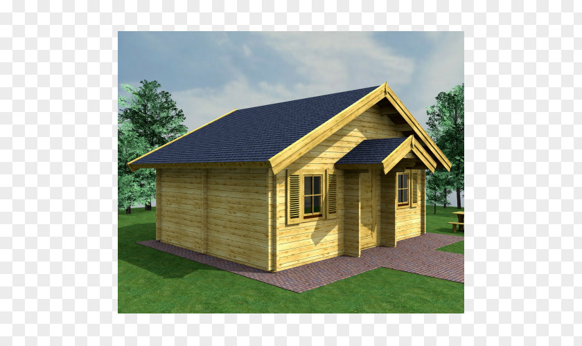 House Log Cabin Storey Bungalow Roof PNG