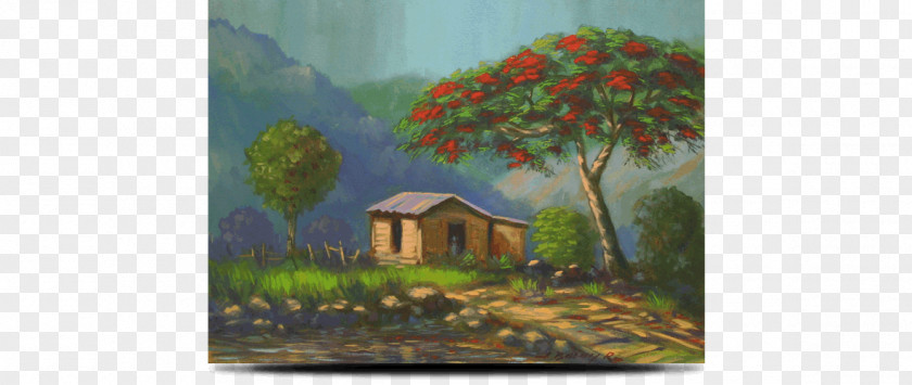 Painting Watercolor House Acrylic Paint Oil PNG