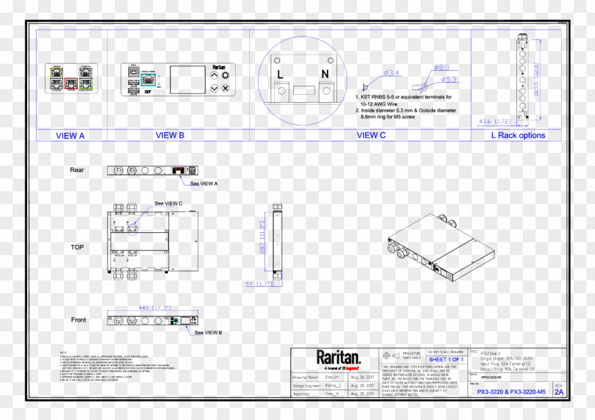 Serial Number Product Mechanical Engineering Raritan Inc. Power Distribution Unit Electrical Drawing PNG