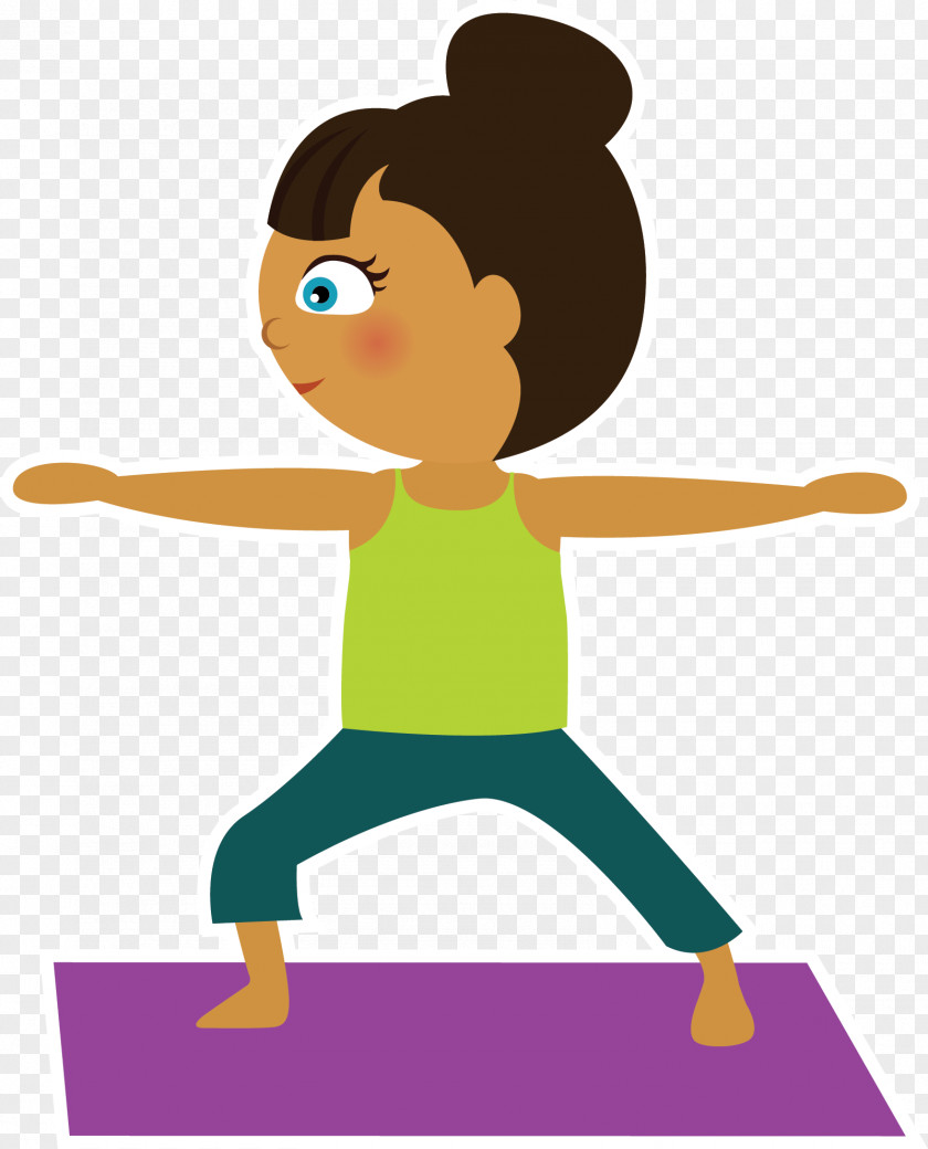 Yoga Child Virabhadrasana I Physical Exercise Clip Art PNG