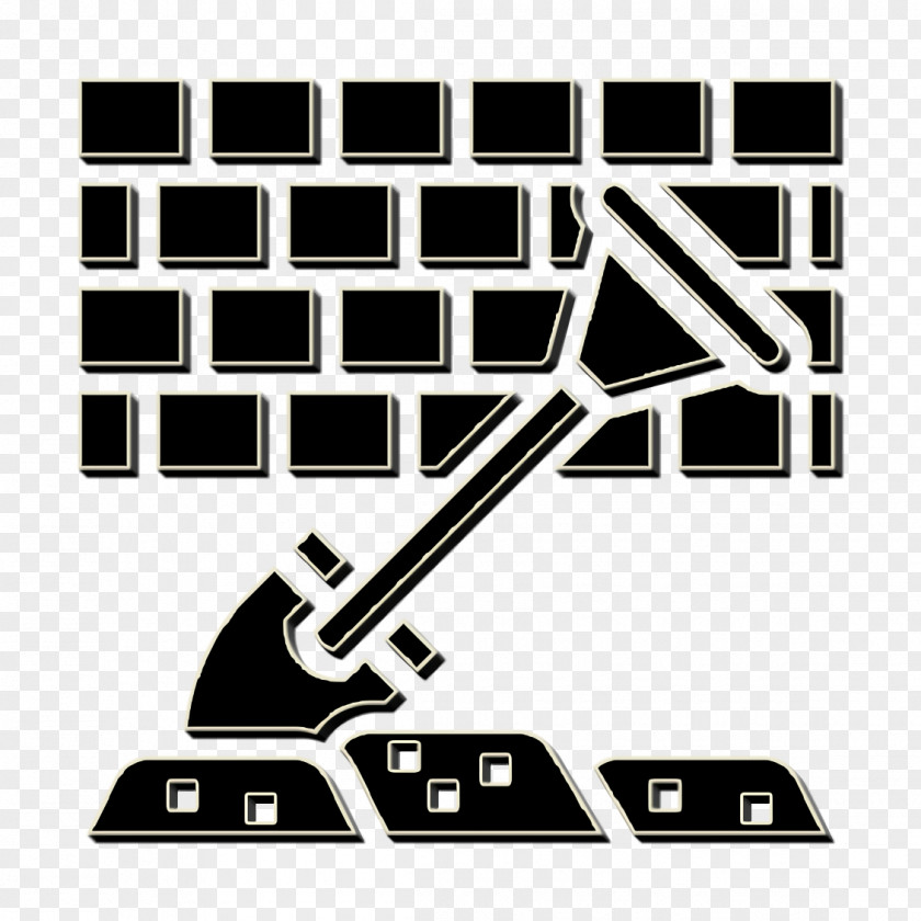 Brick Icon Shovel Architecture PNG