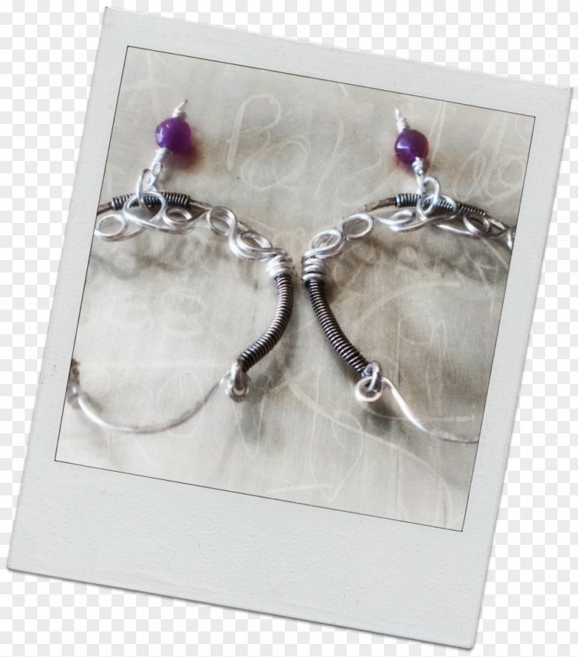 Purple Earring Body Jewellery Amethyst PNG