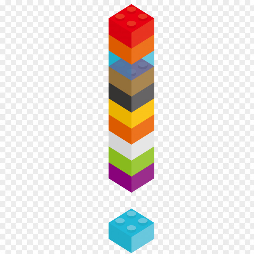 Vector Colored Shapes Column LEGO Euclidean Shape 3D Computer Graphics PNG