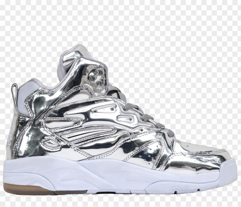 Dumped Liquid Sneakers LA Gear Shoe Silver PNG