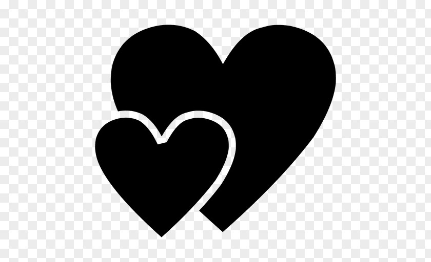 Heart-shaped Silhouette Logo Heart PNG