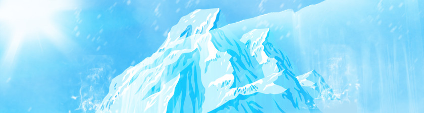 Iceberg Blue Sky Turquoise Energy Wallpaper PNG