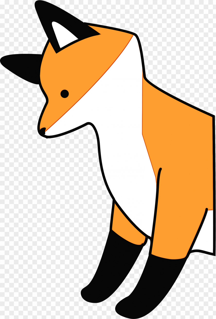 Animal Figure Tail Clip Art Red Fox Line Cartoon PNG